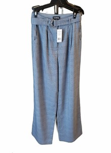 bebe Pantalon De Vestir, Pierna Ancha Con Estampado De Cuadros Size 0 MSRP  $129 | eBay