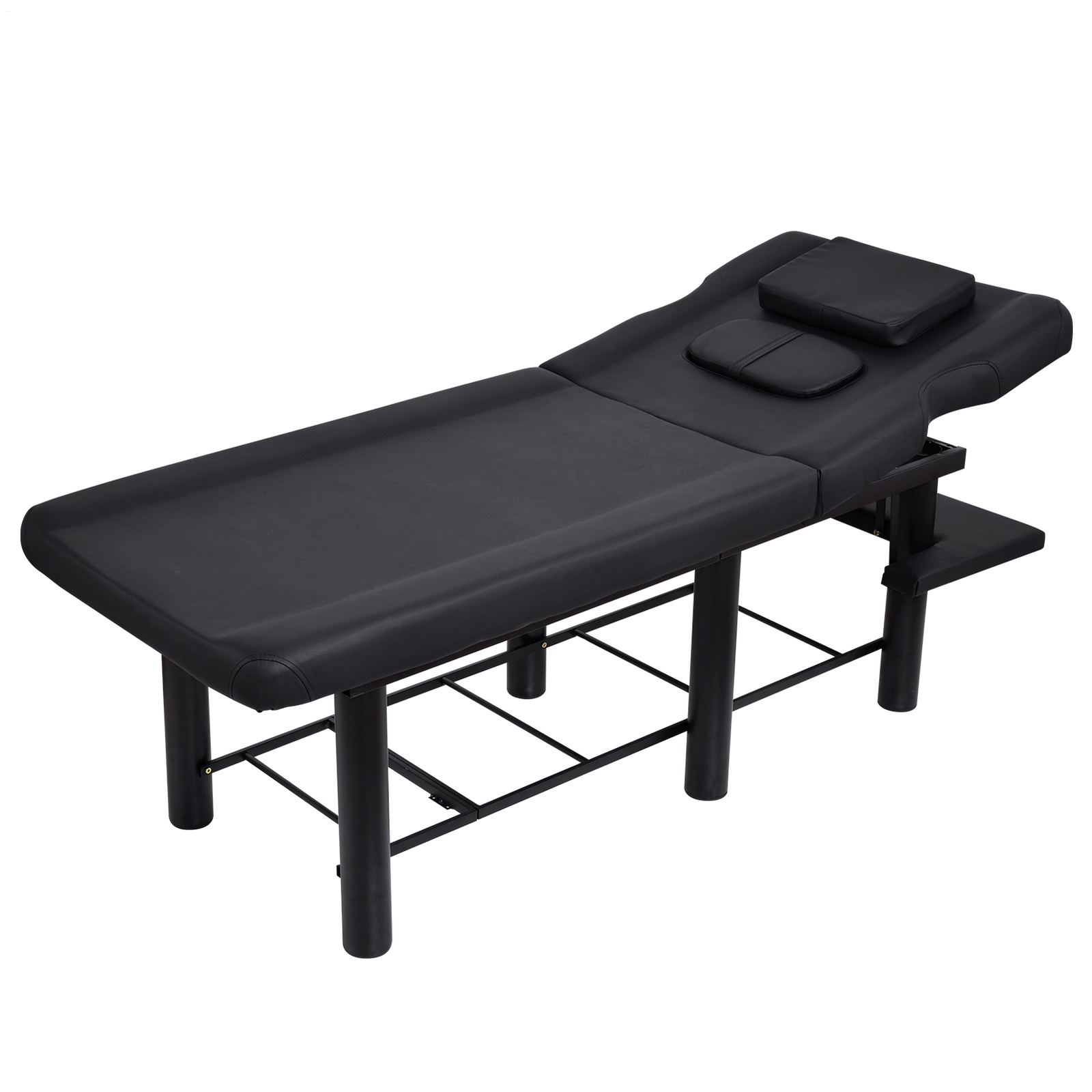 75inch Professional Stationary Massage Table with Backrest for Treatment Table-
