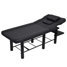 75inch Professional Stationary Massage Table with Backrest for Treatment Table-