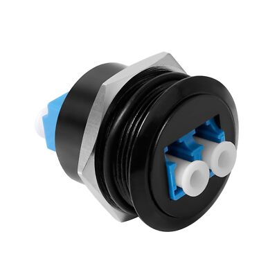 LC Fiber Embedded Threaded Fixed Mount Adapter LC Female to Female Panel Moun...