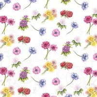 20 Servietten Flower Festival StreublüMchen Blume Natur Sommer Tischdeko 33X33Cm