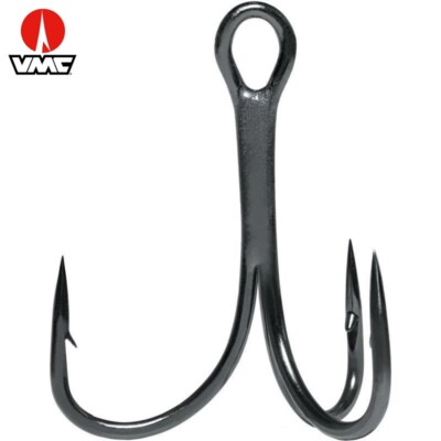 Hamecon Triple Carnassier Vmc Tripe Inline Light Sans Ardillon 7552 B 8 Black Nickel N°16 - Sport