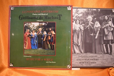La Fontaine Amoureuse Poetry & Music Of Guillaume De Machaut LP IN SHRINK