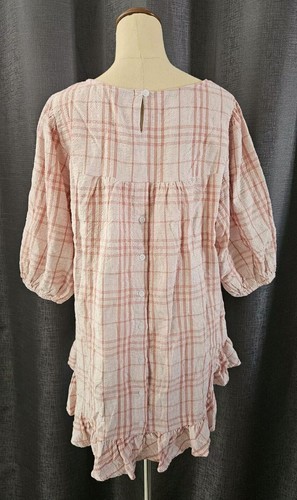 joop gypsy Check Oversize Blouse Size 10 - Picture 8 of 12