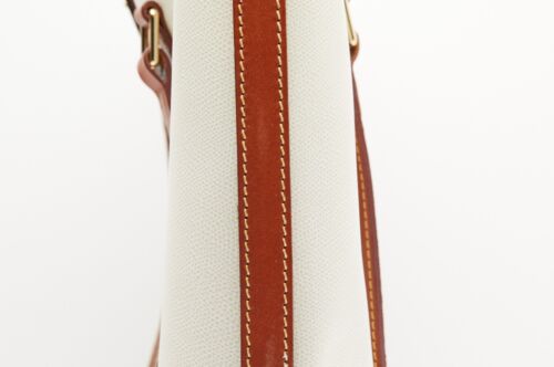 DOONEY & BOURKE Ivory and Tan Pebbled Leather Lexington Tote Shoulder Bag!! - Picture 3 of 10