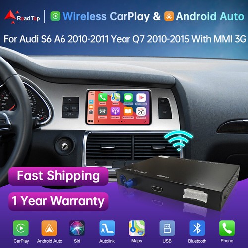 For Audi A6 S6 2010-2011 Q7 2010-2015 Wireless Carplay Android Auto Retrofit Kit - 第 1/10 張圖片