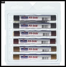 Wood Filler Repair Pencils 12 Count Multicolor Wax Furniture Touch Up Home