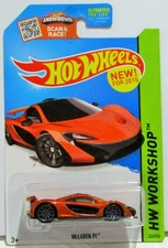 Hot Wheels 2015 basic series mclaren P1 orange / brown #223 / 250