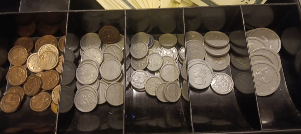 大量 Melissa And Doug 钱币/硬币 批量 优质金属现金抽屉盒 — 第 2/4 张图片