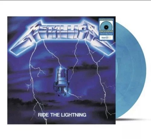 Metallica - Ride The Lightning - Electric Blue Vinyl LP Walmart Ex New Sealed
