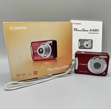 Canon PowerShot A480 Digital Camera 10.0MP, Compact, Red