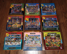 LOT OF 9 Dowdle 1000 and 500 Piece Puzzles San Diego Carlsbad Stockholm MORE 