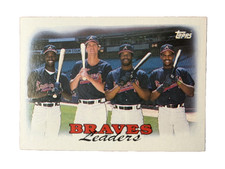 Excellent: Vintage 1988 Topps Braves Leaders Atlanta Braves Trading Card