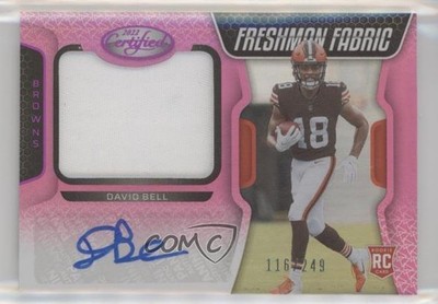 2022 Certified Mirror Pink 116/249 David Bell #233 Rookie Auto RC 1c3k