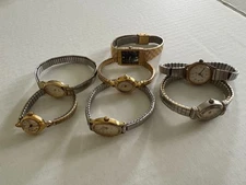 LADIES WATCH LOT Of 7 - 1 Pierre Cardin, 4 Timex, 1 Pierre Cardin, 1 Quartex,