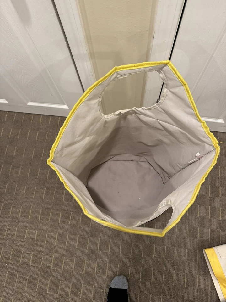 3 Sprouts Canvas Storage Bins Hamper Totes x3 Elephant Goat Zebra - Image 3 of 4