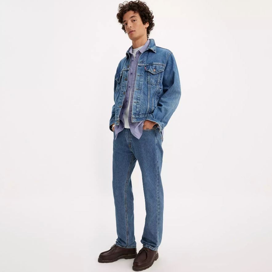 Levi s Mens 505 С прямыми штанинами средней посадки Средней плотности 34 Вт X 13490₽