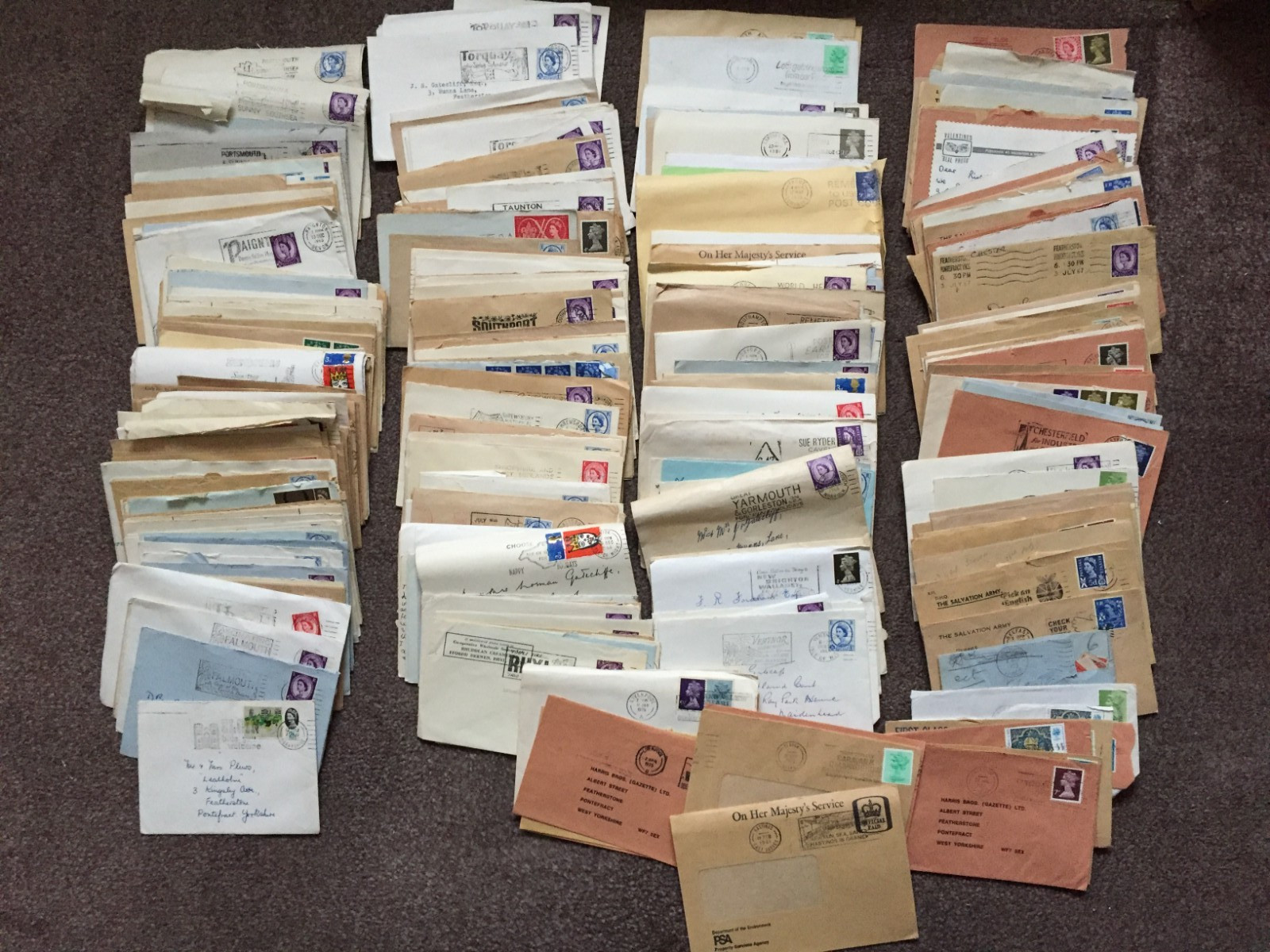 E GB 1960/80s SLOGAN PMKS ON COVERS (800+) SOME DUPLICATION