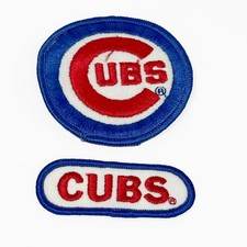 Vintage Chicago Cubs MLB Embroidered Patch Lot 2 Team Logo