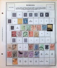 Romania Collection On Minkus Album Pages 1863-1979