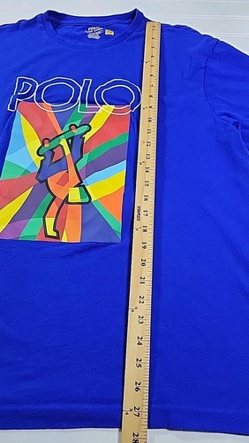 Polo Ralph Lauren maglietta uomo vestibilità classica crociera logo blu navy XL - Foto 5 di 8