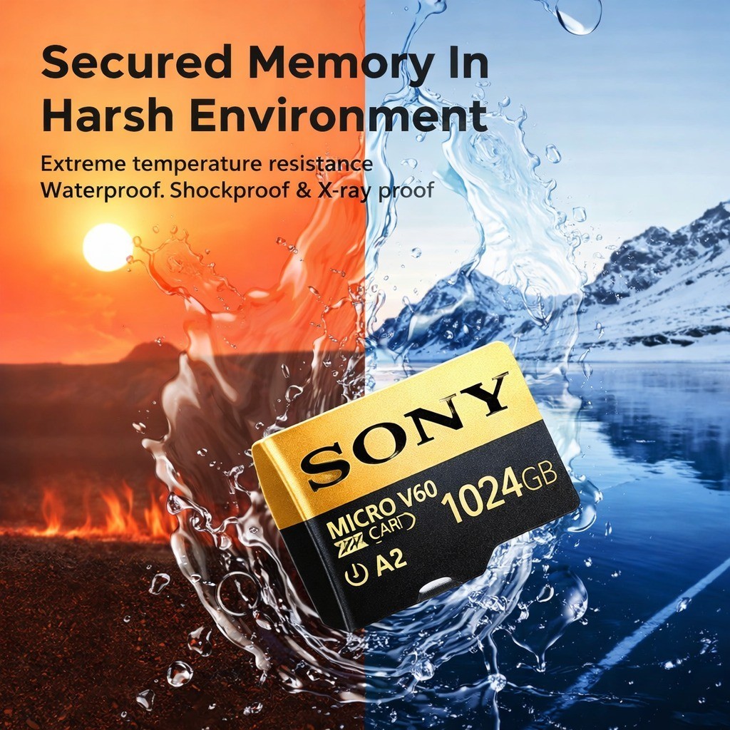 No.312 SONY 3MC-60B 3パック　バラ売り不可 Sony 1TB 1024GB MicroSDXC Memory Card U3 A2 V60 4K UHD High Speed