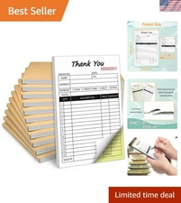 Professional 2-Part Carbonless Receipt Book - 1000 Sets for Small Business