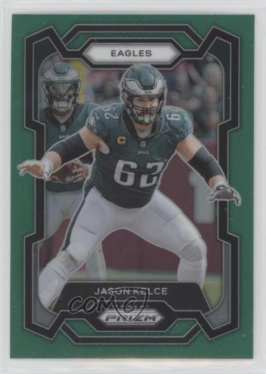 2023 Panini Prizm Green Prizm Jason Kelce #245 17oo