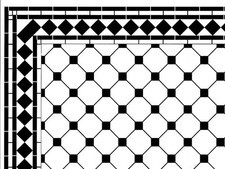 Fu&szlig;bodenfliesen Octagonal, Karton A3