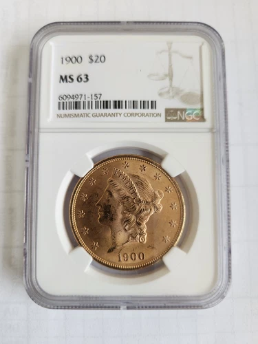 1900 $20 Gold MS 63 NGC Coronet Head $20 Double Eagle