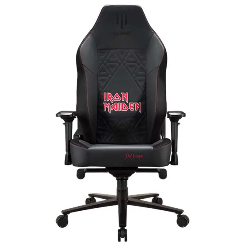 Chaise gaming Noir Taille XL Apollon | Siège gamer Iron Maiden ergonomique grand format