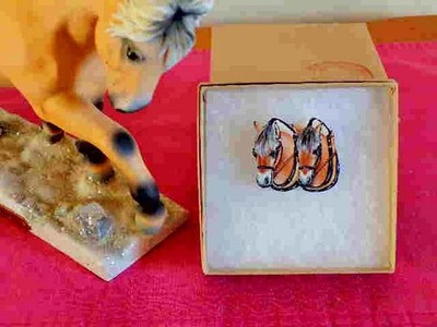 NORWEGIAN FJORD Hand Painted - Pin - Team in draft harness - by Sage Designs