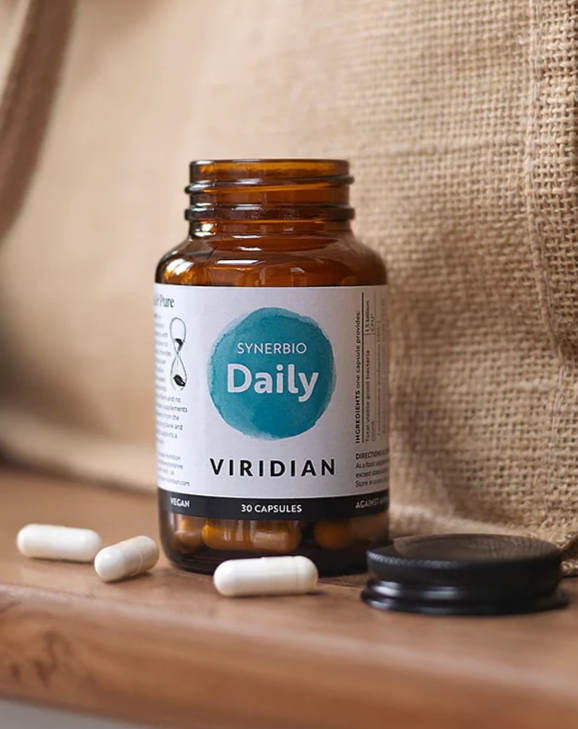 Viridian Synerbio Daily 30 Vegetarian Capsules Gut Flora Support Formula