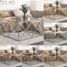 Couchtisch Beistelltisch Sofatisch Edelstahl Metall Tisch Kaffeetisch Teetisch