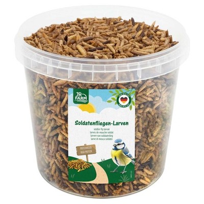 JR Farm Garden Hermetia/Soldatenfliegen-Larven Eimer 400 g, NEU