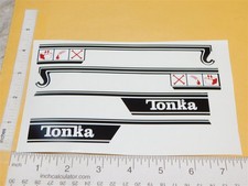 Tonka Yellow Dodge Wrecker Tow Truck Replacement Sticker Set TK-288