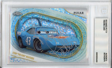 2025 TOPPS CHROME DISNEY CARS SIGNED DIAMONDS RICHARD PETTY BECKETT BAS COA AUTO