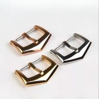 316 Stainless Steel Watch Buckle Belt Pin Clasp 16 18mm Fits Patek Philippe