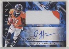 2018 Panini Origins Rookie Blue 25/49 DaeSean Hamilton #128 Jumbo Patch Auto 0c2