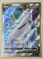 Ice Rider Calyrex V 163/198 Ultra Rare - Sword & Shield Chilling Reign Set - NM on eBay