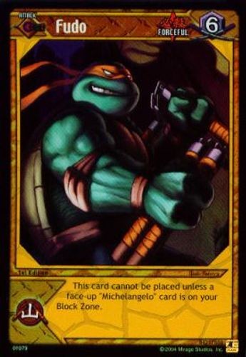 Fudo - FOIL - Turtles Unleashed - Teenage Mutant Ninja Turtle TCG - Imagen 1 de 6