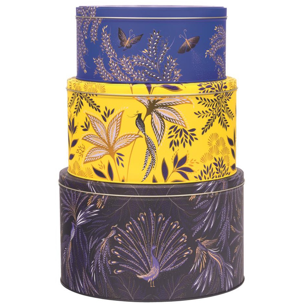 Sara Miller Anniversary Set of 3 Nesting Round Cake Tins SM3346