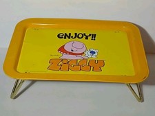 1981 Vintage Ziggy TV Tray TV Dinner Kids Tray Tom Wilson Ziggy Cartoon 80s Toy