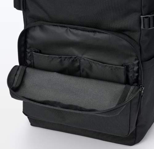 【NEW】MUJI 28 L Black Water Resistant Backpack Laptop Pocket 19 x 11 x 7 Japan - 第 9/48 張圖片