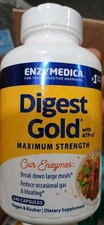 Enzymedica Digest Gold Max Strength w/ ATPro - 240 Caps, Exp 3/27