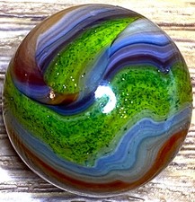 DAS/JABO THESE COLORS MIXED WITH AVENTURINE ARE AWESOME SHOOTER .77" BOX03/324