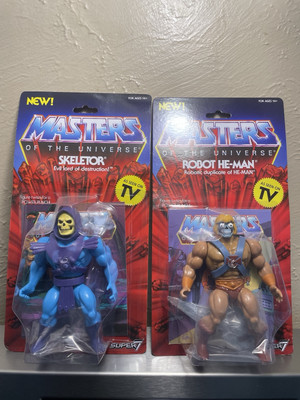 masters of the universe super 7 Skeletor. Robot He Man