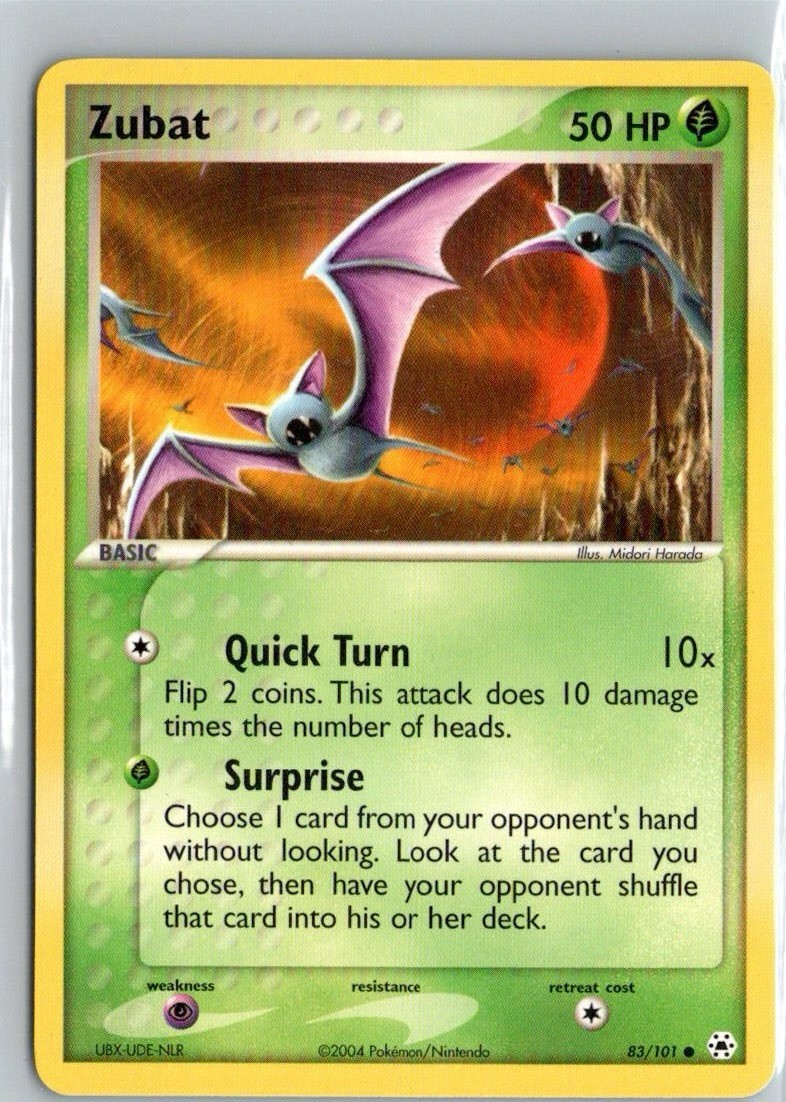 Pokemon Zubat 83/101 Hidden Legends NM