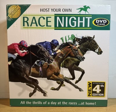 Host Your Own Race Night 4th Ed. DVD Pferderennen Spiel von Cheatwell Neu & Versiegelt