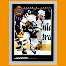 Derek Plante Rookie #435 1993-94 Pinnacle Buffalo Sabres Hockey Card NHL. rookie card picture